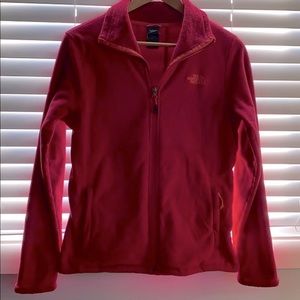 3/$25 Raspberry North Face Fleece Jacket